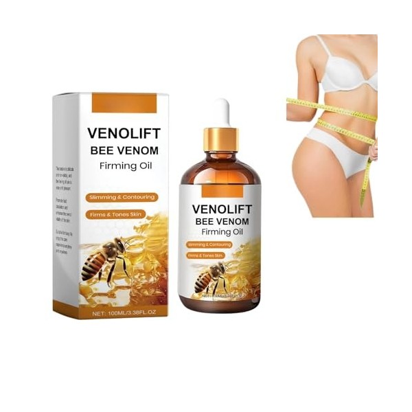 Huile raffermissante au venin d’abeille, crème réparatrice pour la peau, hydratant anti-rides naturel, sérum éclat raffermiss...