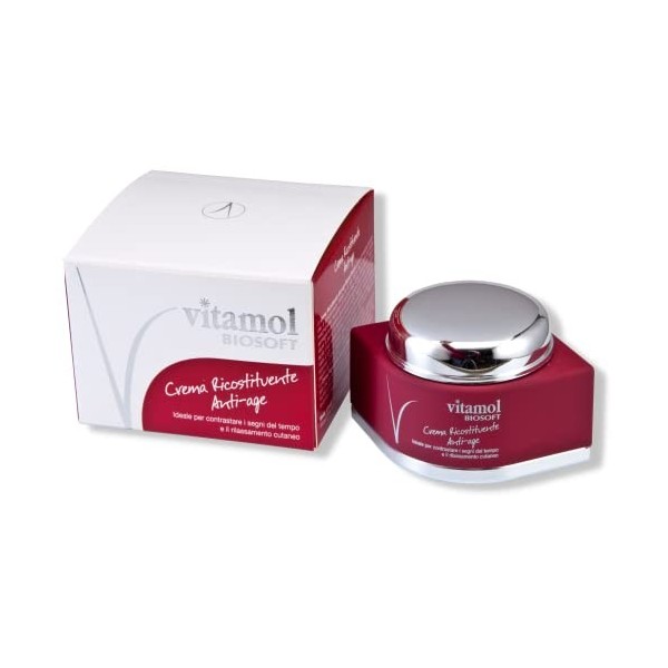 Vitamol Biosoft Crème Visage Reconstituante Anti-Âge Anti-Rides - Peaux normales ou sèches 50 ml