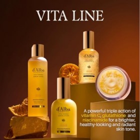 dAlba Piedmont Vita Toning - Crème gélules hydratante pour le visage - Hydratante en profondeur - Pour la peau en verre - Av
