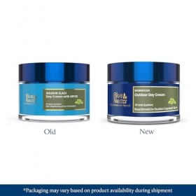 Blue Nectar Crème hydratante naturelle pour le visage avec SPF 30, crème de jour éclaircissante ayurvédique pour léclat de l