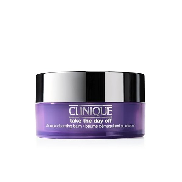 Clinique Take The Day Off Baume Démaquillant au Charbon | Élimine Maquillage et Écran Solaire, 125 ml Crème Jour et Nuit