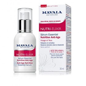 Mavala - Sérum Essentiel Nutrition Anti-Age Nutri-Élixir - Soin Revitalisant Visage et Yeux - Relipide, Revitalise la Peau - 
