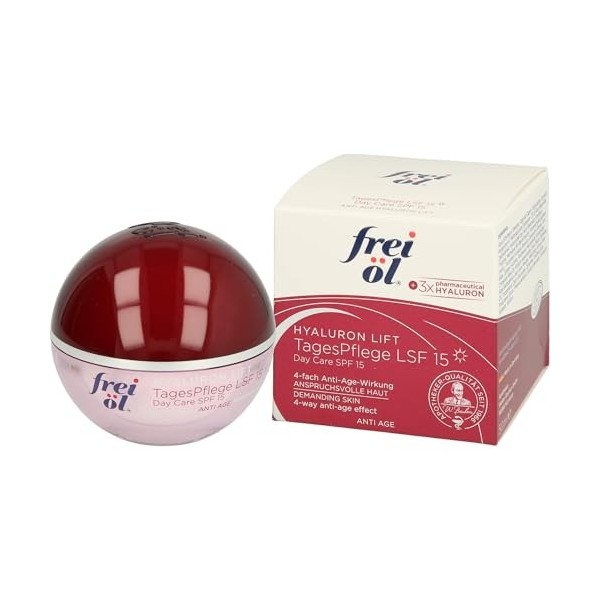 Frei öl Anti Age Hyaluron Lift Tagespflege LSF 15, 50 ml Crème