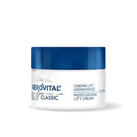 Crème Hydratante Anti-Rides de Jour à lAcide Hyaluronique et à la Vitamine E, Effet Lifting Immédiat, Texture Semi-Grasse, I