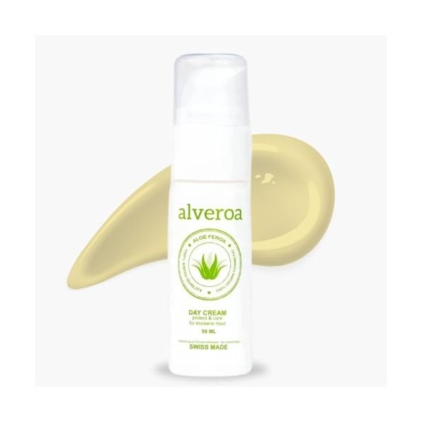 Alveroa Day Cream | Le vainqueur du comparateur | Crème naturelle à laloe vera | Anti-âge | Cosmétique naturel | Crème pour 