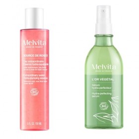 Melvita - Eau Extraordinaire + Sérum Corps Hydra-Perfecteur - Fabriqué en France