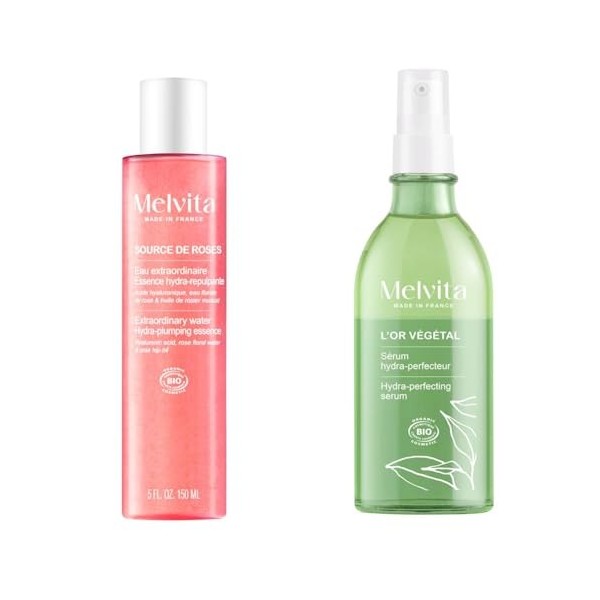 Melvita - Eau Extraordinaire + Sérum Corps Hydra-Perfecteur - Fabriqué en France