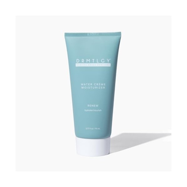 DRMTLGY Water Créme Face Moisturiser for Women & Men - Crème hydratante pour peau sèche - Hydratation quotidienne légère pour