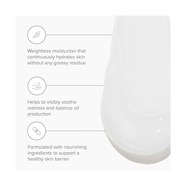 DRMTLGY Water Créme Face Moisturiser for Women & Men - Crème hydratante pour peau sèche - Hydratation quotidienne légère pour