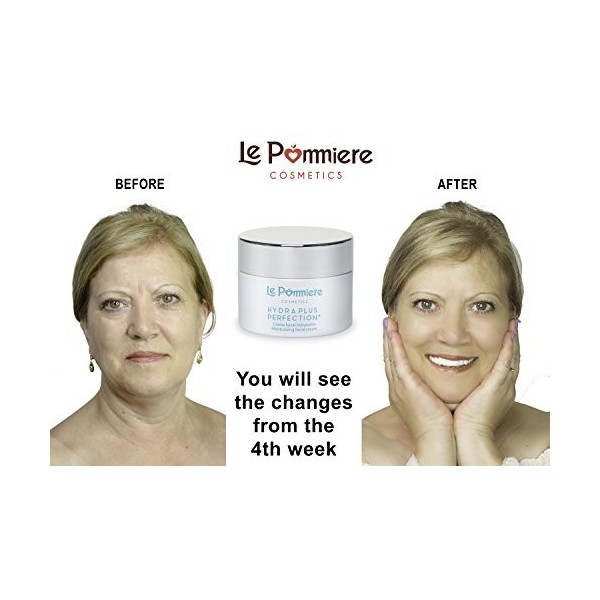 Le Pommiere - Crème Anti-Âge Nourrissante Hydratante 50 ml, anti-rides. Acide hyaluronique et collagène. Vitamines A, C, E, Q