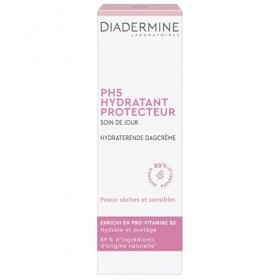DIADERMINE – Soin de Jour Hydratant Protecteur PH5, Confort Durable et Peau Douce Tube 50 ml - lot de 3 - Vendu par Lot