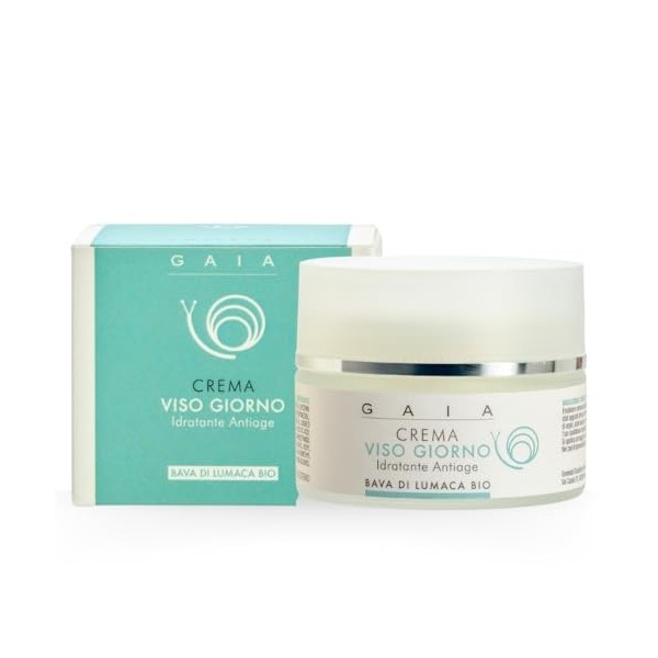 Greenlab Elicicoltura Crème Visage Bave descargot Pure 85% Gaia 50ml. Hydratant, Antiage, Apaisant, Nutritif, Étirer les rid