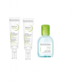 Sebium | Sebium Kérato Plus + Sebium H2O | Hydrate & Purifie | Haute Tolérance | Anti-imperfection & Anti-marques | Visage | 