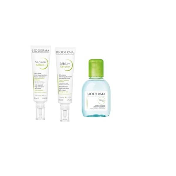Sebium | Sebium Kérato Plus + Sebium H2O | Hydrate & Purifie | Haute Tolérance | Anti-imperfection & Anti-marques | Visage | 