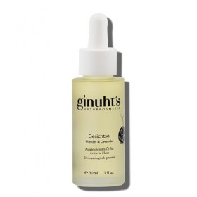 ginuhts NATURKOSMETIK Huile pour le visage 100 % bio pour peaux sensibles | Huile visage hydratante, anti-inflammatoire et f