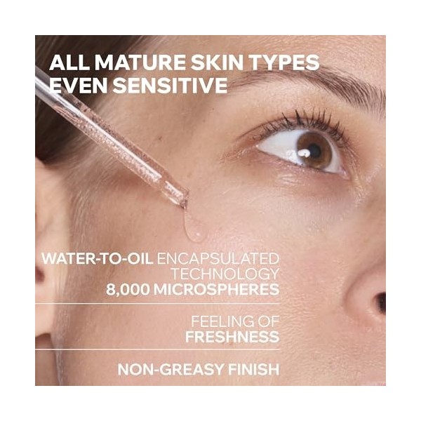 Uriage Age Absolu Sérum Micro-Redensifiant Booster de Collagène - Peptides de Pro-Collagène & Rétinol - Effet Repulpant Imméd