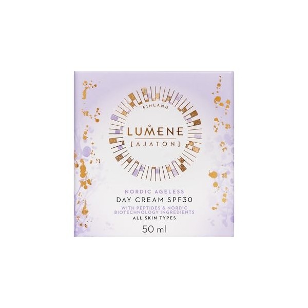 LUMENE [AJATON] Nordic Ageless Radiant Youth Day Cream | SPF 30 | Raffermisse, nourrit et protège la peau | Avec jus de boule