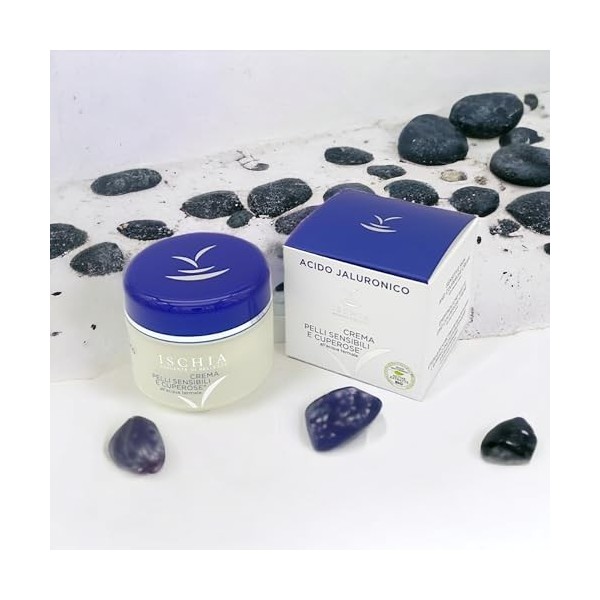 ISB - Crème PEAU SENSIBLE et COUPEROSE BIO ACTIF 100 ml avec eau thermale de l’île d’Ischia