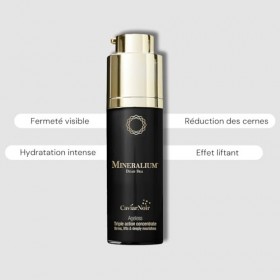 Mineralium - Concentré Triple Action Ageless à lExtrait de Caviar - Firme, Lifte et Nourrit en Profondeur - Vitamine C, Coll