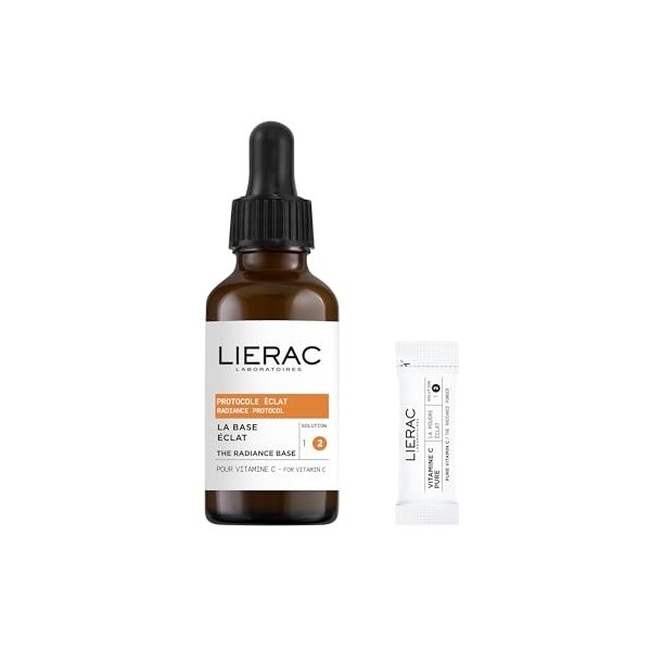 Lierac – Protocole Éclat – Sérum Concentré Vitamine C 30 ml – Soin Long Terme qui Illumine, Lisse et Redonne de l’Éclat – Act
