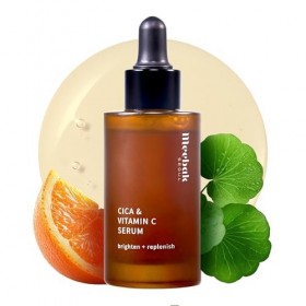 Meebak Sérum coréen à la vitamine C pour le visage, sérum Cica correcteur de décoloration pour anti-âge, hydratant, taches br