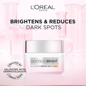 LOréal Paris LOréal Paris Crème de Jour Glycolique Lumineuse avec SPF 17, 50 ml | Crème éclaircissante pour la peau à laci Cr...