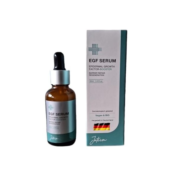 JATEEM 30 ml de sérum EGF hautement dosé pour réparer lacné, les cicatrices chirurgicales, les rides, les brûlures et les ta ...