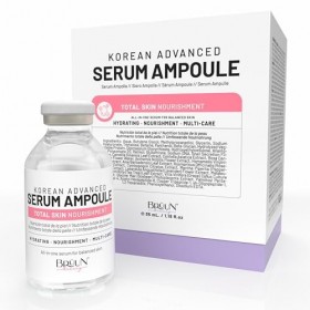 BRÜUN Total Care Complex Ampoule – Retinol Peptide Hydrating Serum for Face and Body, Use with or without Derma Pen 1.18 fl.o