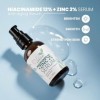 12% Niacinamide Serum for Face + Zinc PCA – Vitamin B3, 2% Zinc PCA and Hyaluronic Acid Serum Known to Even Skin Tone, Shrink