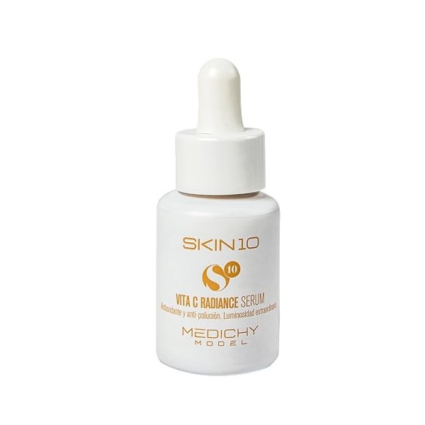 MEDICHY MODEL - Skin10 Vita C Radiance Serum - Eclaircissant et rajeunissant - Formule anti-pollution et antioxydante à la vi