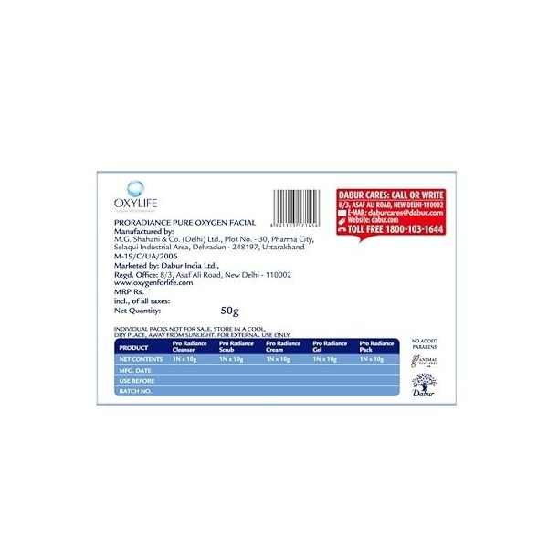 Oxylife Salon Professional Pro Radiance Pure Oxygène pour le visage 50 g