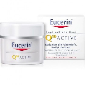 Eucerin Q10 Active für den Tag Anti-Faltenpflege für empfindliche Haut, 50 ml Crème