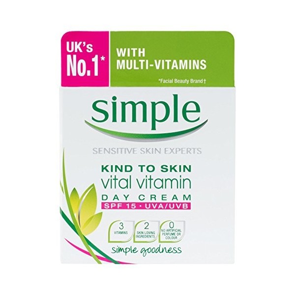 Simple Kind to Skin Vitamine Vital Day Cream SPF15 UVA/UVB 50 ml