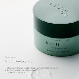 SOULT Bright Awakening Crème de jour I Beurre de karité, Aloe Vera, extrait de calendula I Ingrédients naturels Parfum floral