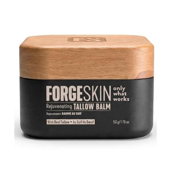 FORGE SKIN Wrinkle Defense Baume de suif de bœuf pour homme, crème hydratante pour le visage, crème anti-âge, lotion naturell