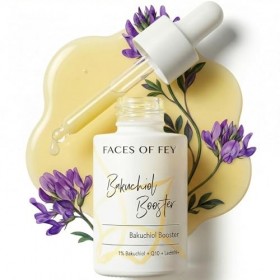 Bakuchiol Sérum anti-âge Booster de sérum anti-âge 1 % Bakuchiol Alternative naturelle au rétinol Q10 & lécithine Cosmétique 