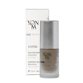 Juvenil Traitement Anti-Acné Yonka 15ml- Soin contre les Boutons et les Rougeurs liées aux Changements Hormonaux - Réduit lA