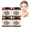 Tallow Raw Honey Lot de 6 baumes hydratants pour le visage et le corps pour peau sèche, crème nourrissante à la lavande pour ...