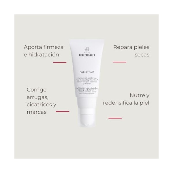 FARMA DORSCH Crème de soin multi-action - Soin hydratant et réparateur intensifs pour peaux sèches - + 98 % dingrédients pur