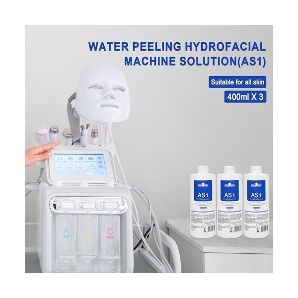 AS1 SA2 AO3 Aqua Peeling Solution Soin de la peau Sérum Aquapeel pour machine de dermabrasion faciale à leau Nettoyant et hy ...