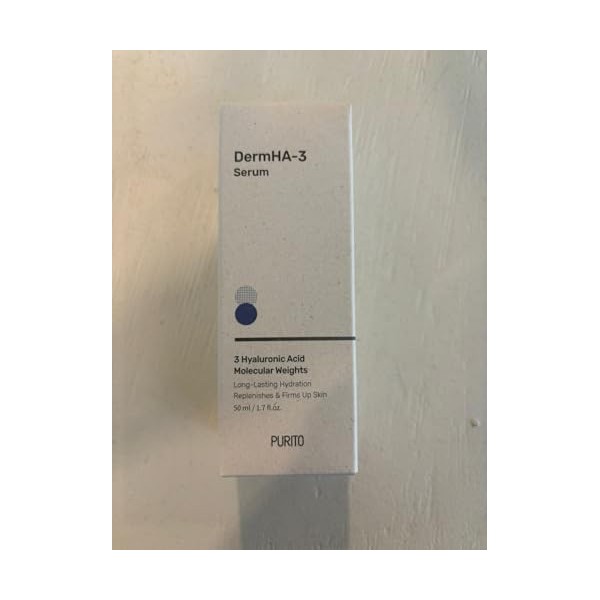 Purito DermHA-3 Sérum pour le visage 50 ml Sérum à lacide hyaluronique Bleu Crème Jour et Nuit