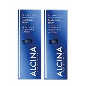 Alcina Lot de 2 flacons de sérum hydratant 24H hydratant pour peaux douces et souples 30 ml - 60 ml