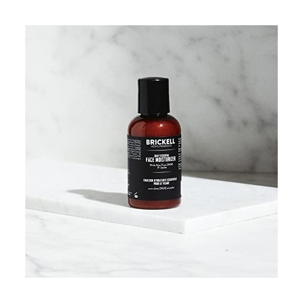 Brickell Mens Products Crème Visage Quotidienne Essentielle - Crème Visage Naturelle et Bio Non parfumée, 59 ml Crème Jour e...