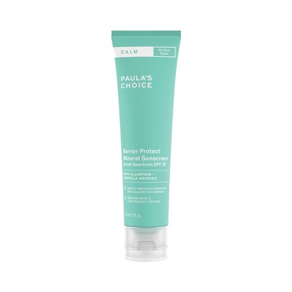 Paulas Choice CALM Crème de Jour Minérale Protectrice SPF 30 - Calme les Rougeurs & Prévient les Signes de Sensibilité - Pea