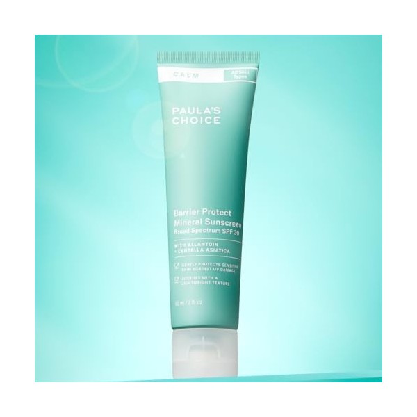 Paulas Choice CALM Crème de Jour Minérale Protectrice SPF 30 - Calme les Rougeurs & Prévient les Signes de Sensibilité - Pea