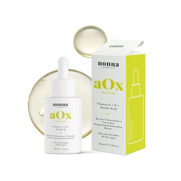 Sérum Avec Vitamine C Vitamine E Acide Ferulique Resveratrol Illumine Protège Peau Réduit Taches Rides Unifie Teint Absorptio