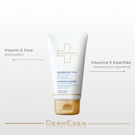 Laboratoires DermEden Protocole AntiAge Jour Peau Sèche - Crème 4en1 et Démaquillant Total Lait - Fabrication Française
