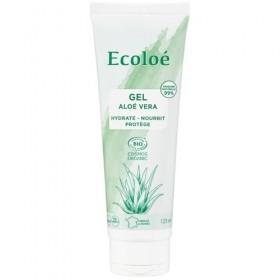 ECOLOE – Gel Hydratant et Raffermissant Visage, Mains & Pieds, Aloé Vera Bio 125 mL - Le Lot De 3