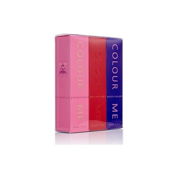 Colour Me Pink/Purple/Red - Fragrance for Women - 50ml Eau de Toilette, by Milton-Lloyd