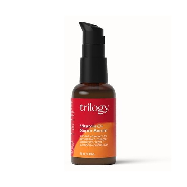 Trilogy Super sérum à la vitamine C+, formule éclatante et anti-âge, 30 ml